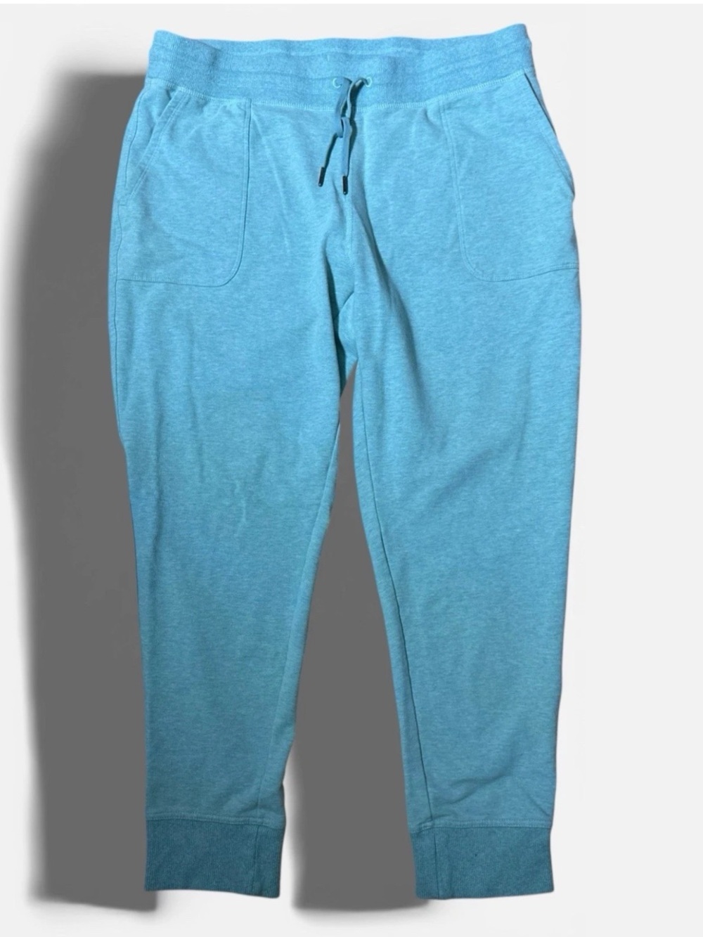 L.L. Bean Women's Bean Cozy Joggers Size L AQUAMARINE Preppy Athletic Pant
